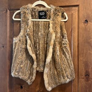 Real rabbit fur women’s vest